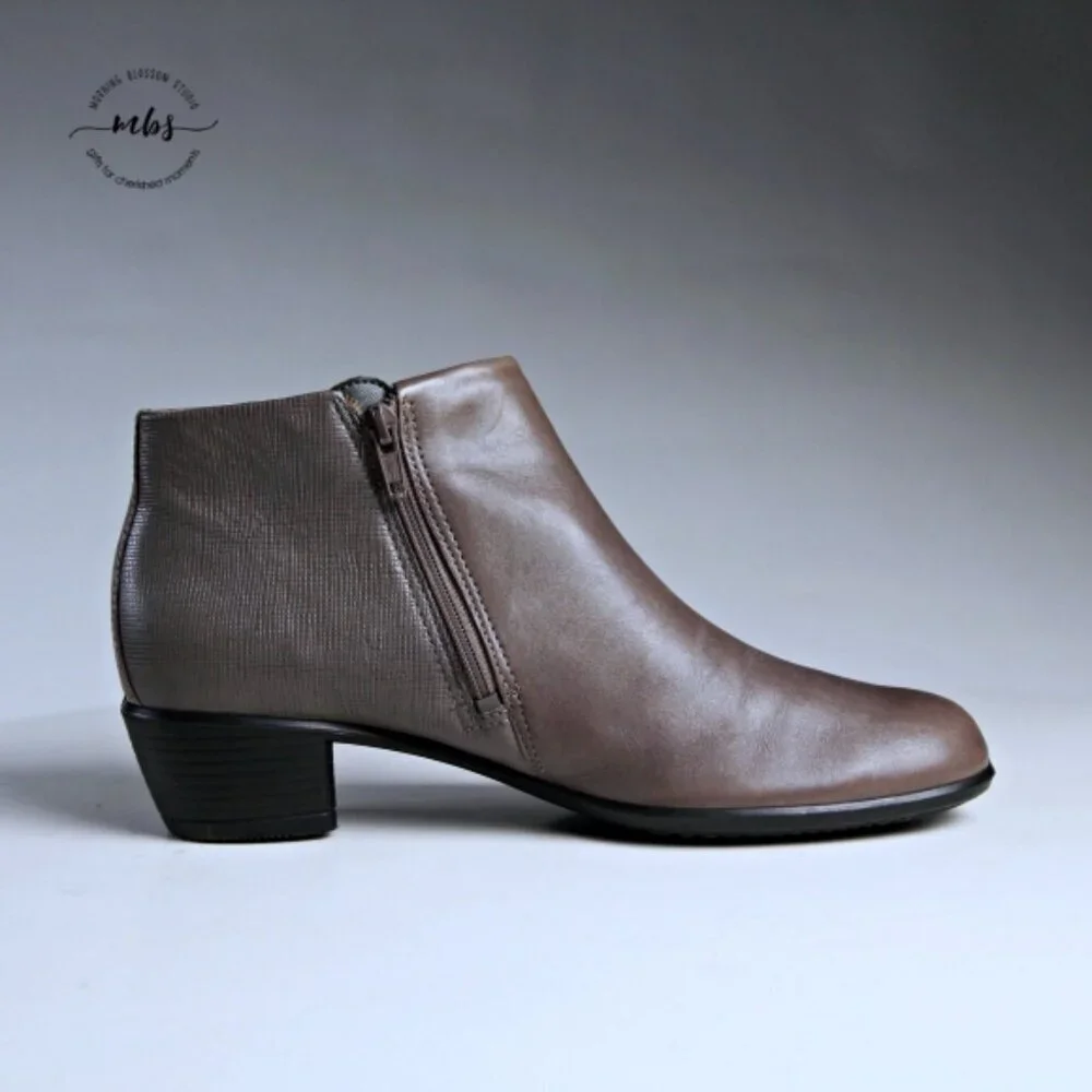 Ecco Touch 36 Leather Boots Tan Women EU 39 US 8‎ - 8.5